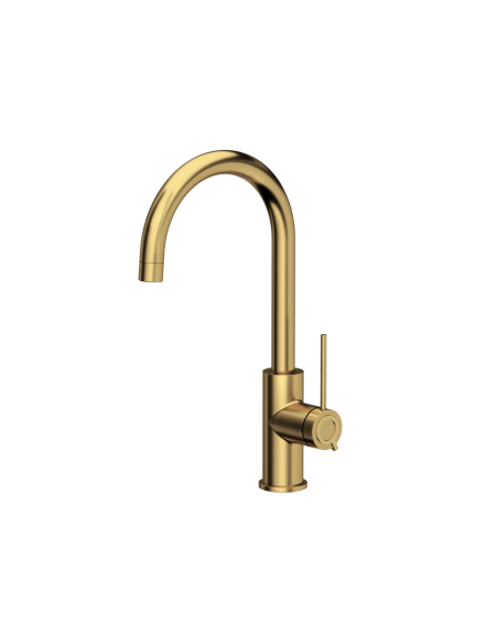 JODIE Q LINE SLIM SteelQ kitchen faucet / gold nano PVD - 1