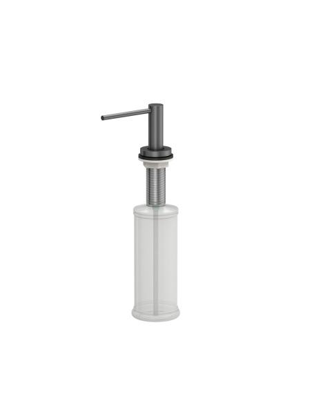 JUDY Round liquid dispenser / graphite metal - 1