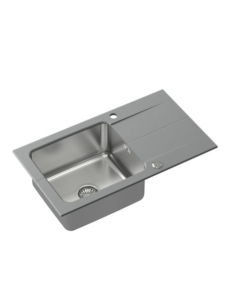 EDWARD 111 Fusion grey with manual siphon - 1