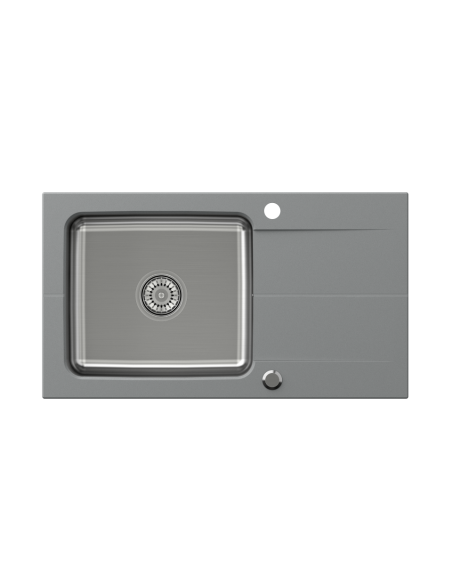 EDWARD 111 Fusion grey with manual siphon - 2