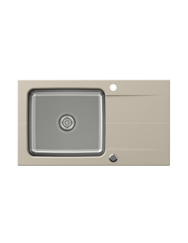 EDWARD 111 Fusion beige with manual siphon - 2