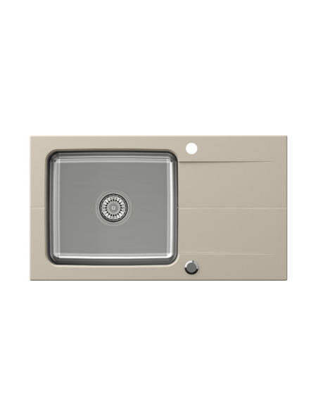 EDWARD 111 Fusion beige with manual siphon - 2