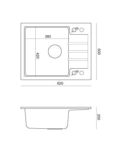 PETER 116 GraniteQ river sand, with manual siphon and plug - 3