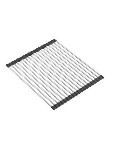 MARC 1-bowl granite sink 76x50 cm black/pure carbon + stainless steel elements - 9