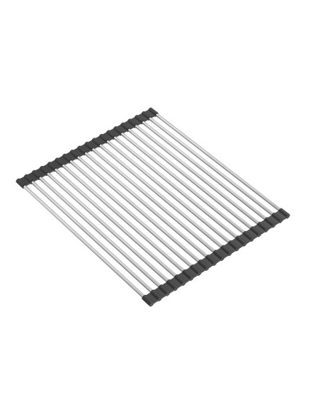 MARC 1-bowl granite sink 76x50 cm black/pure carbon + stainless steel elements - 9