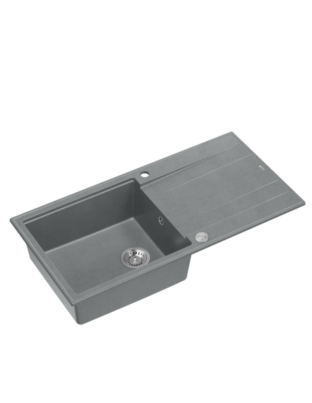 EVAN 146 + Push-2-Open siphon steel / silver stone / steel elements - 1