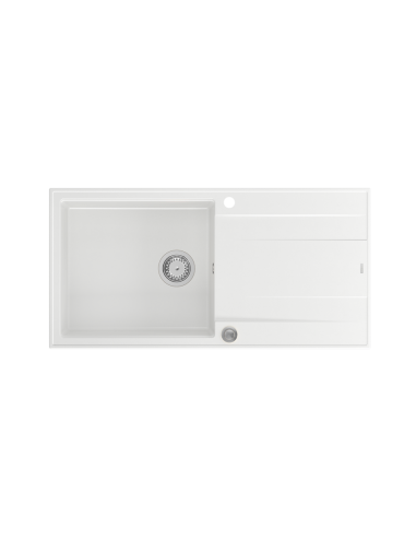 EVAN 146 + Push-2-Open siphon steel / snow white / steel elements - 2