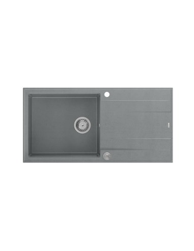 EVAN 146 + Push-2-Open siphon steel / silver stone / steel elements - 2