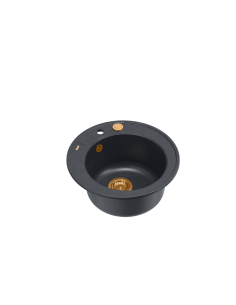 MORGAN 210 + nano PVD 1-bowl inset sink + save space siphon PVD colour / black diamond / copper elements - 1