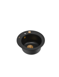 MORGAN 210 + nano PVD 1-bowl inset sink + save space siphon PVD colour / pure carbon / copper elements - 1