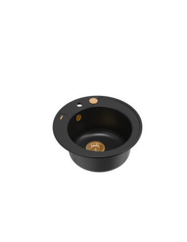 MORGAN 210 + nano PVD 1-bowl inset sink + save space siphon PVD colour / pure carbon / copper elements - 1