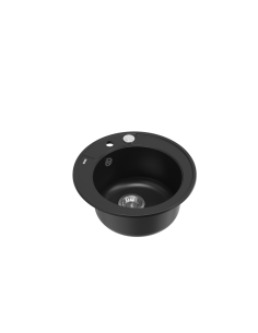 MORGAN 210 1-bowl inset sink + save space siphon / pure carbon / steel elements - 1