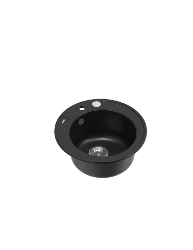 MORGAN 210 1-bowl inset sink + save space siphon / pure carbon / steel elements - 1