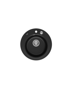 MORGAN 210 1-bowl inset sink + save space siphon / pure carbon / steel elements - 1 2