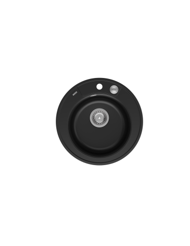 MORGAN 210 1-bowl inset sink + save space siphon / pure carbon / steel elements - 2