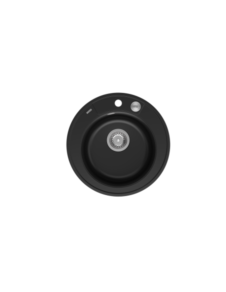 MORGAN 210 1-bowl inset sink + save space siphon / pure carbon / steel elements - 2