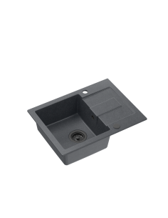 CHRISTIAN 116 GraniteQ black dotted, with manual siphon and plug - 1