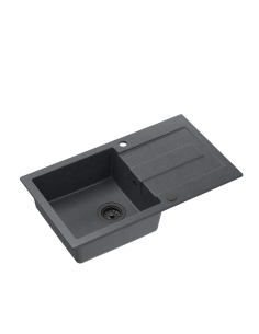 CHRISTIAN 111 GraniteQ black dotted, with manual siphon and plug - 1