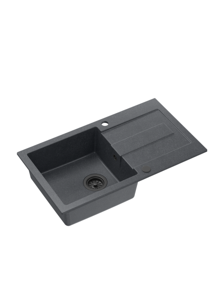 CHRISTIAN 111 GraniteQ black dotted, with manual siphon and plug - 1