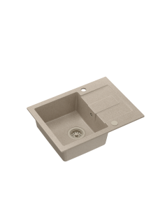 CHRISTIAN 116 Steingran beige, with manual siphon and plug - 1