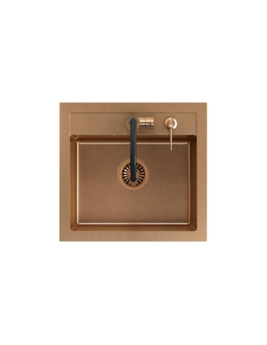 ART JOHNNY 110 Art Copper with manual siphon, mixer tap Maggie and dispenser - copper - 3