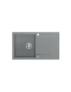 EVAN 111 + Push-2-Open siphon steel / silver stone / steel elements - 1 2