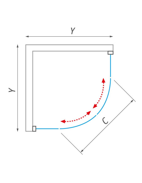 Četrsienu dušas kabīne Roth Laneta 90x90x219cm - 5 Četrsienu dušas kabīne Roth Laneta 90x90x219cm - 5
