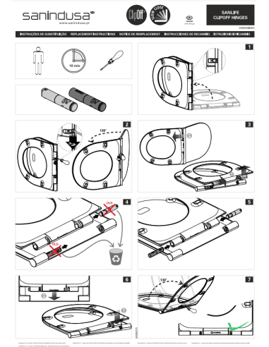 Brake set for Sanindusa Sanlife slim top