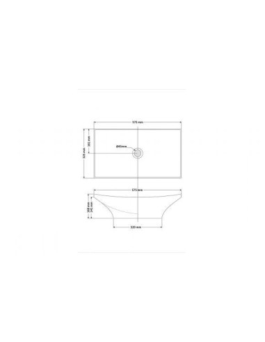 Bathco New Magdalena B Keramiskā izlietne 57.5x32.5x16cm 0092BN - 2