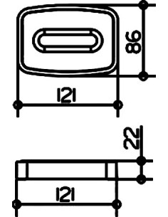 Мыльница хромированое стекло 11655019001, ELEGANCE 2