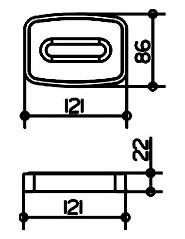 Мыльница хромированое стекло 11655019001, ELEGANCE