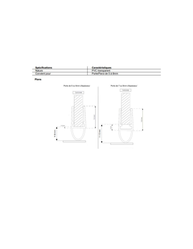 GEB Guma dušo durims vertikalios 5/8mm, 2m - 2