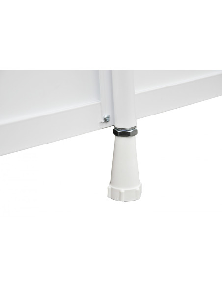 Universalus priekinis skydelis vonioms su stumdomomis durimis, akrilas 150-170cm - 2