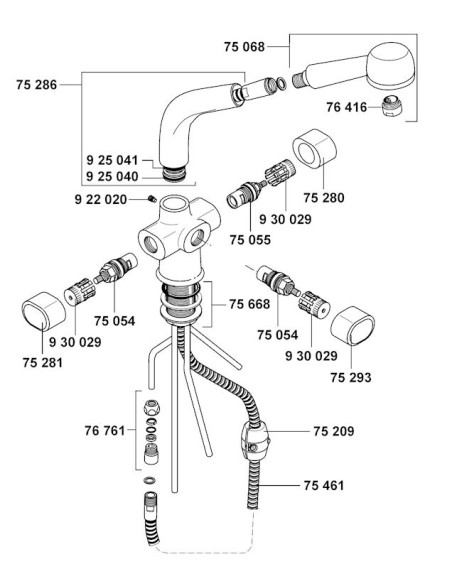Virtuves krāns ar dušu 318340514 - 3
