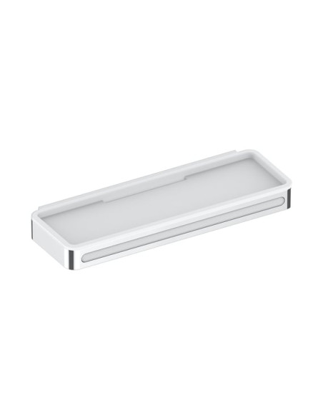 Shower accessory holder, chrome-white, PLAN - 4