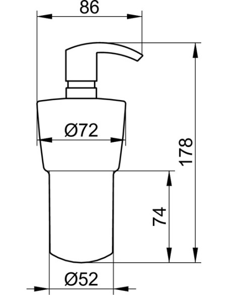 Vedelseebi dosaator hoidikuga 02750010 CITY.2 - 1