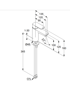 Кран керамической раковины 402920575 - 2 2