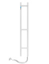 Electric Towel Rail WHITE SILOUETTE 160х1000 right