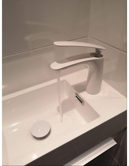 Washbasin faucet TIGRIS - Barva bílá/chrom,Rozměr 1/2''