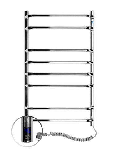 Stainless Steel Electric Towel Rail SYMPHONIA Sensor 480х800 right