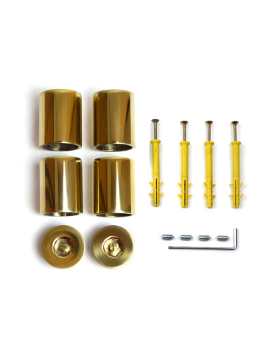 Stainless Steel Heated Towel Rail GOLD RETRO 500x800