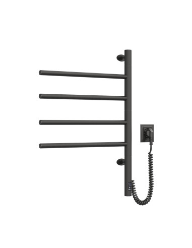 Electric Towel Rail BLACK ARABESQUE 480х600 Sensor
