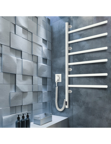 Electric Towel Rail WHITE ARABESQUE Sensor 480х800 Electric Towel Rail WHITE ARABESQUE Sensor 480х800