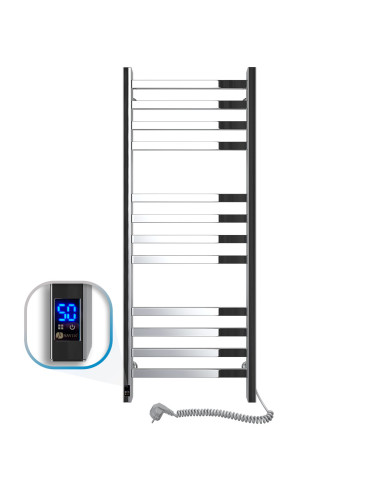 Stainless Steel Electric Towel Rail AVANGARD Sensor 480х1200 right