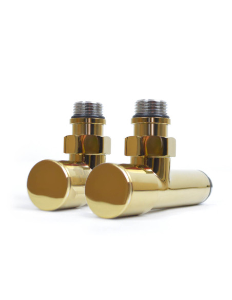 Navin corner faucet 1/2"x1/2", oblong, Gold, 2 pcs. Navin corner faucet 1/2"x1/2", oblong, Gold, 2 pcs.