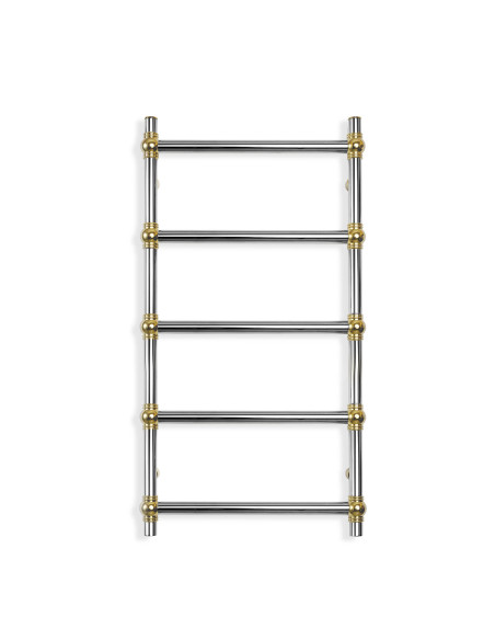 Stainless Steel Heated Towel Rail GOLD BALL RETRO 500x1000