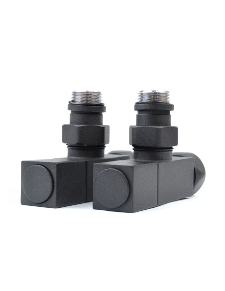 Quadro corner tap 3/4"x1/2", black, 2 pcs. Quadro corner tap 3/4"x1/2", black, 2 pcs.