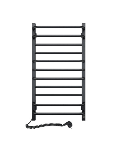 Electric Towel Rail BLACK GRANDIS Sensor 480х800 left