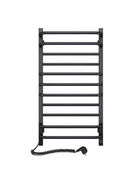 Electric Towel Rail BLACK GRANDIS Sensor 480х800 left