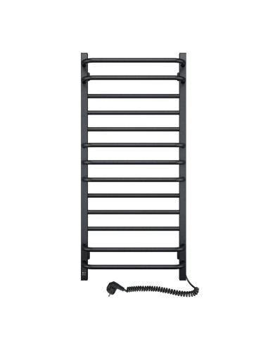 Electric Towel Rail BLACK GRANDIS Sensor 480х1000 right
